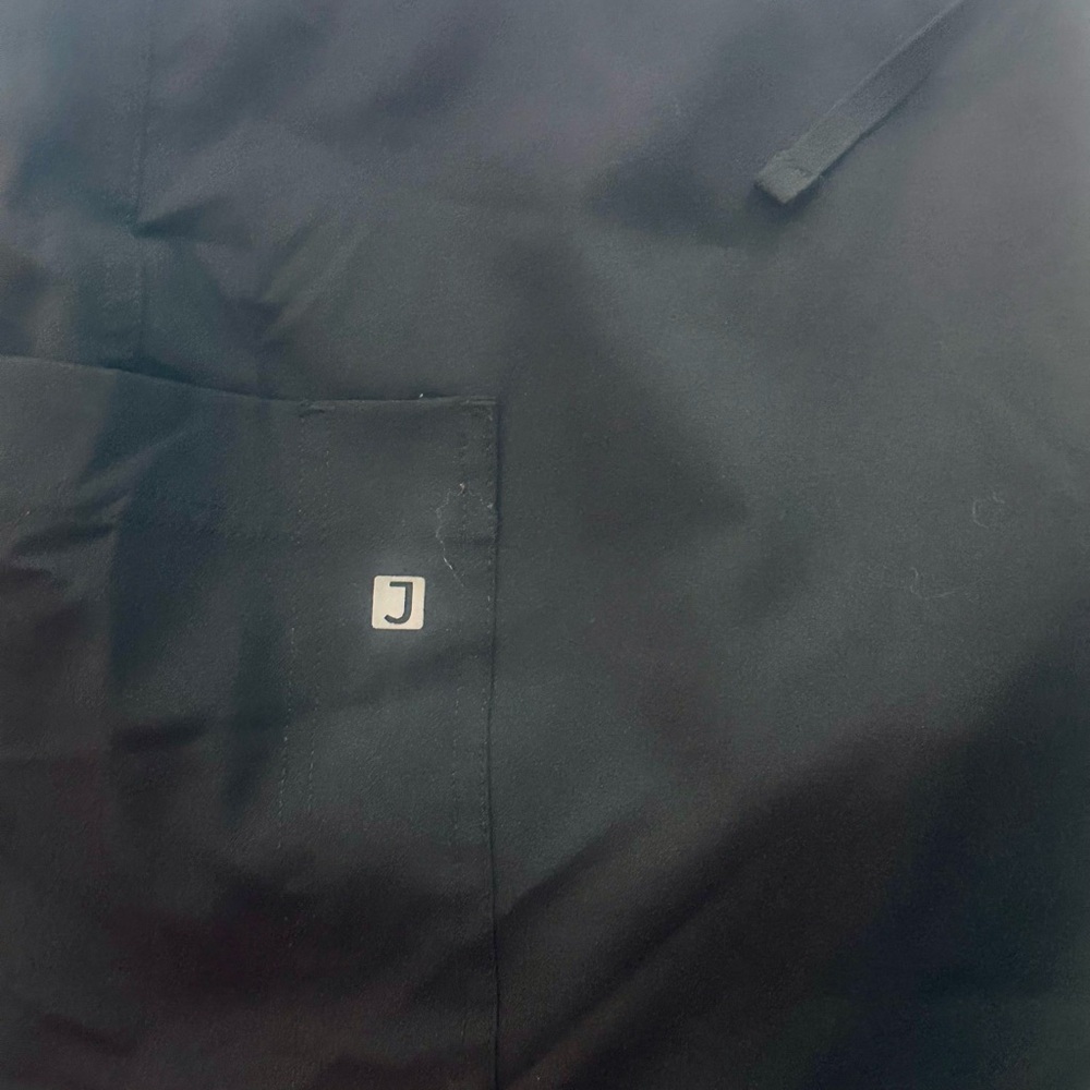 Jaanuu Men’s Black Scrub Pants Size Large LG Straight Leg Cargo Medical